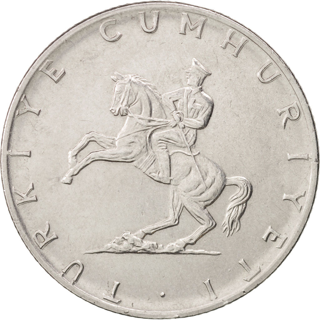 Moneta, Turchia, 5 Lira, 1977, BB+, Acciaio inossidabile, KM:905