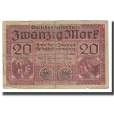 Banknote, Germany, 20 Mark, 1918, 1918-02-20, KM:57, VF(20-25)