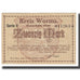 Banknot, Niemcy, Worms, 20 Mark, Maison, 1918, 1918-11-01, UNC(63)
