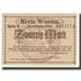 Banknote, Germany, Worms, 20 Mark, Maison, 1918, 1918-11-01, UNC(63)