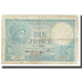 France, 10 Francs, Minerve, 1940, platet strohl, 1940-11-07, VF(20-25)