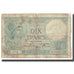 France, 10 Francs, Minerve, 1939, platet strohl, 1939-11-02, F(12-15)