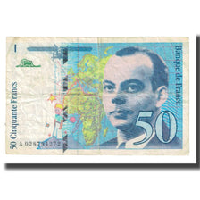 France, 50 Francs, St Exupéry, 1994, STROHL TRONCHE DENTAUD, VF(20-25)
