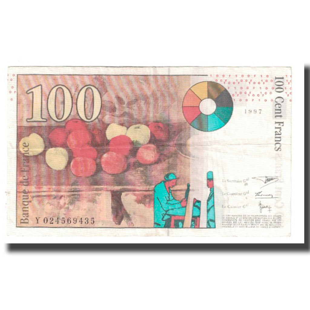 France, 100 Francs, Cézanne, 1997, BRUNEEL, BONARDIN, VIGIER, TTB