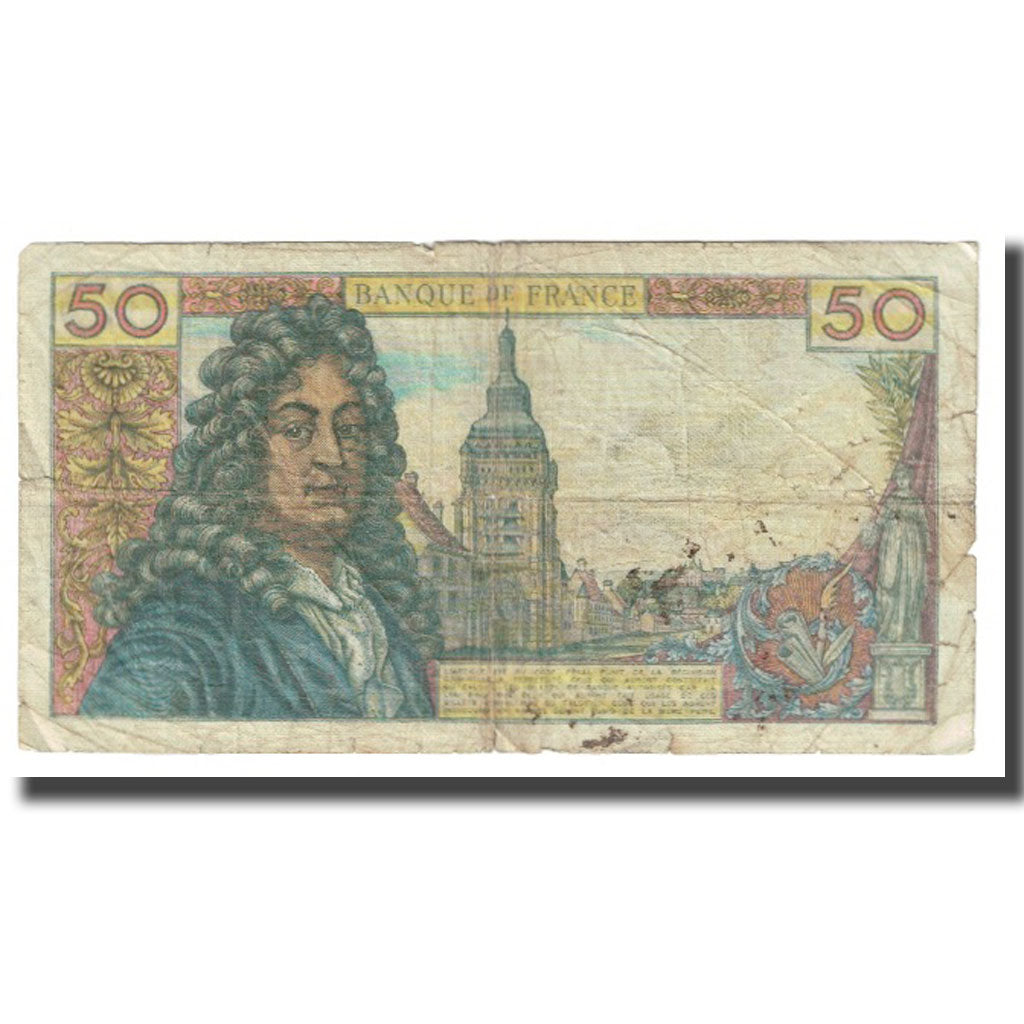 France, 50 Francs, Racine, 1972, G.Gouin D'Ambrières-R.Tondu-P.Gargam