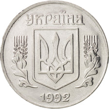 Ukraine, 5 Kopiyok, 1992, AU(55-58), Stainless Steel, KM:7