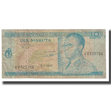 Banknote, Congo Democratic Republic, 10 Makuta, 1967, 1967-01-02, KM:9a