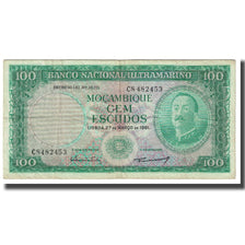 Banconote, Mozambico, 100 Escudos, 1961, 1961-03-27, KM:109a, MB