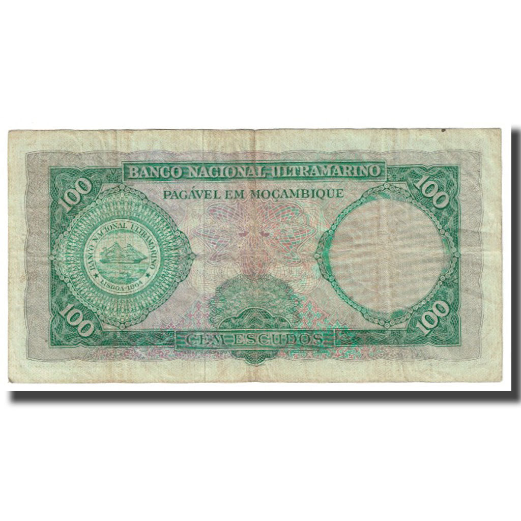 Banconote, Mozambico, 100 Escudos, 1961, 1961-03-27, KM:109a, MB