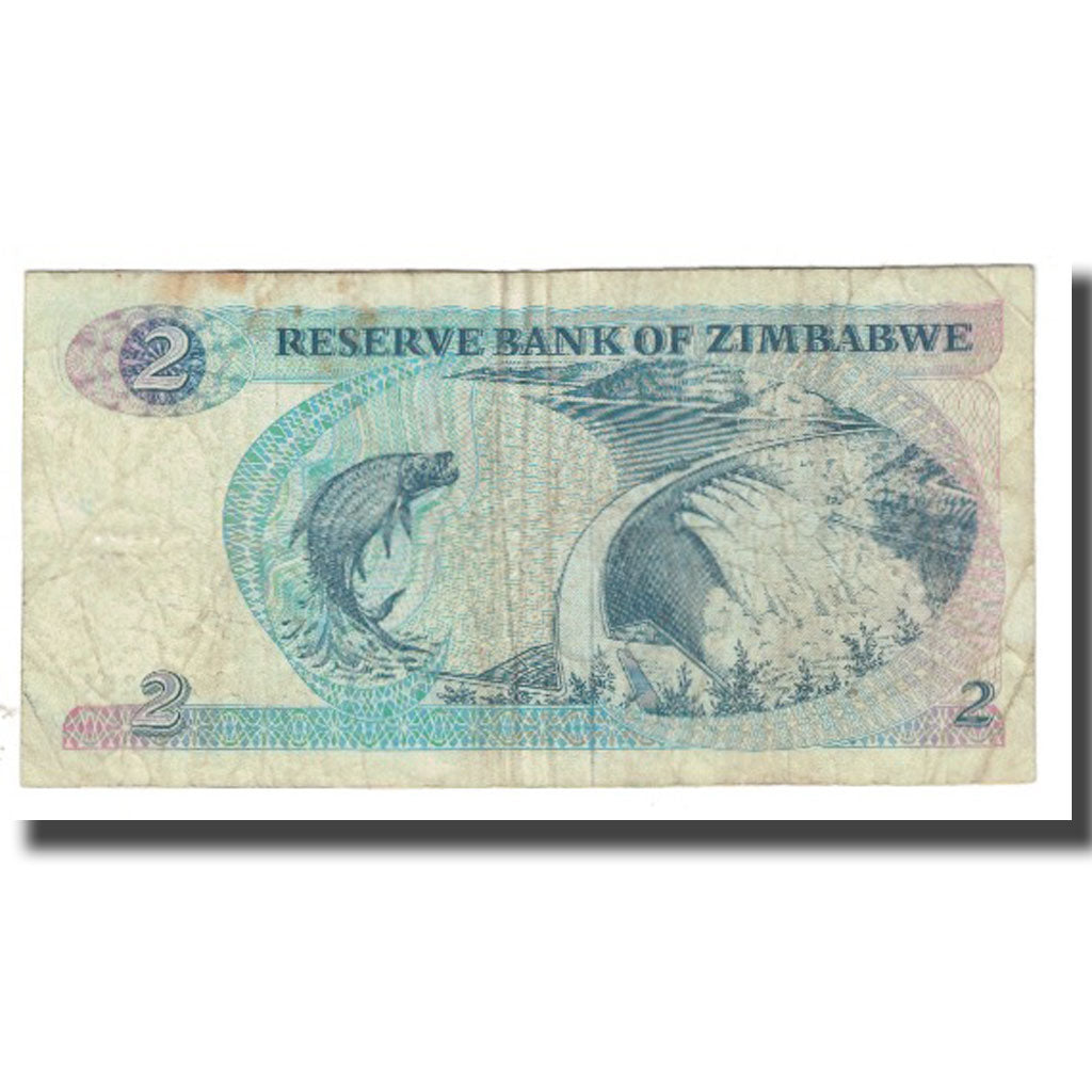 Banknote, Zimbabwe, 2 Dollars, 1980, KM:1a, VF(20-25)
