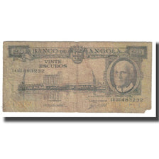 Banknote, Angola, 20 Escudos, 1962, 1962-06-10, KM:92, VF(20-25)