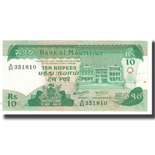 Geldschein, Mauritius, 10 Rupees, KM:35a, VZ