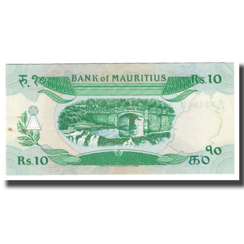 Geldschein, Mauritius, 10 Rupees, KM:35a, VZ