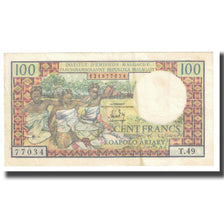 Banknote, Madagascar, 100 Francs =  20 Ariary, KM:57a, EF(40-45)