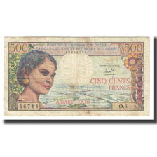 Banknote, Madagascar, 500 Francs = 100 Ariary, KM:58a, VF(20-25)