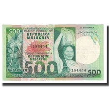 Banknote, Madagascar, 500 Francs = 100 Ariary, KM:64a, UNC(63)