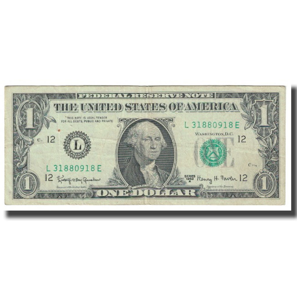 Billet, États-Unis, One Dollar, TB