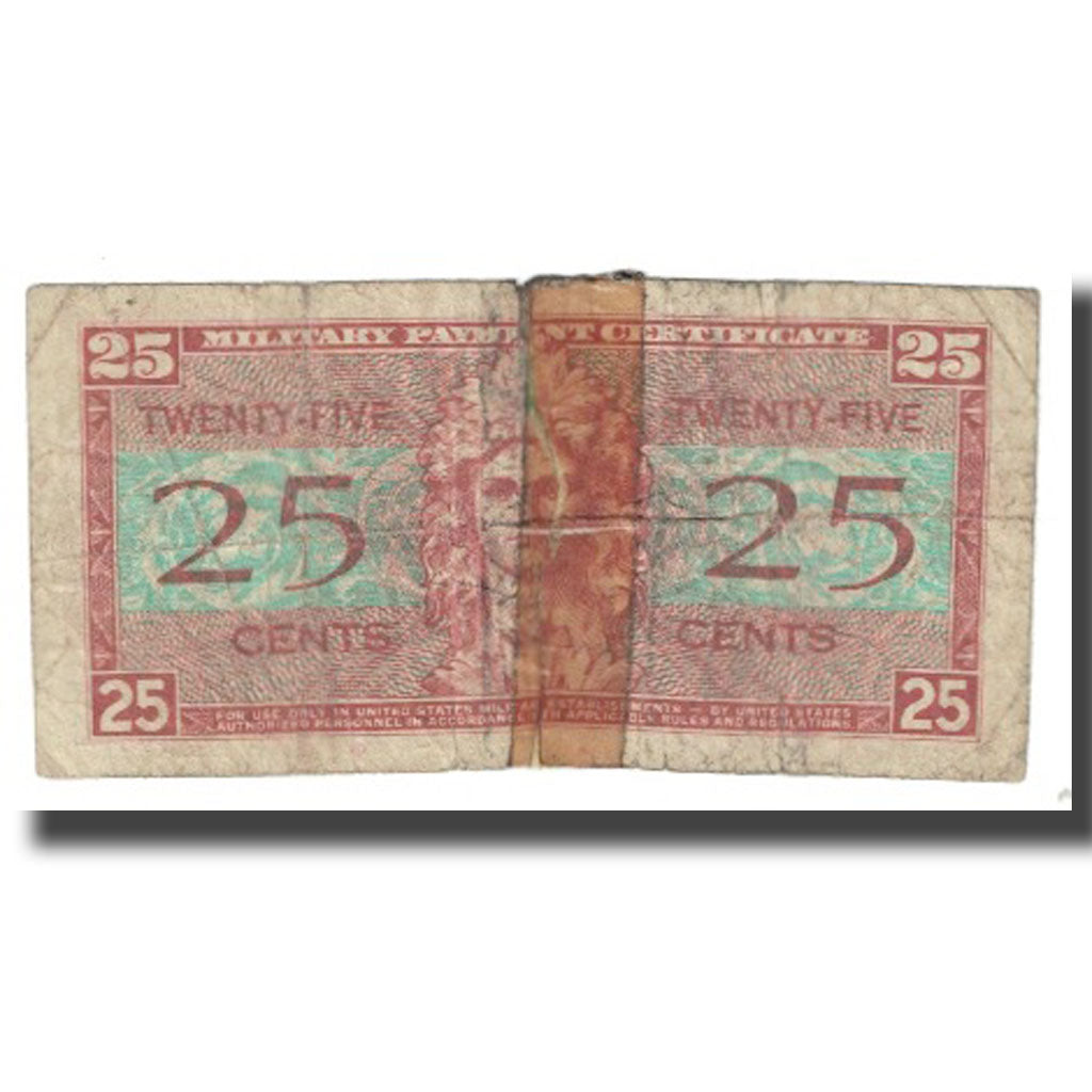 Banknote, United States, 25 Cents, KM:M31a, F(12-15)