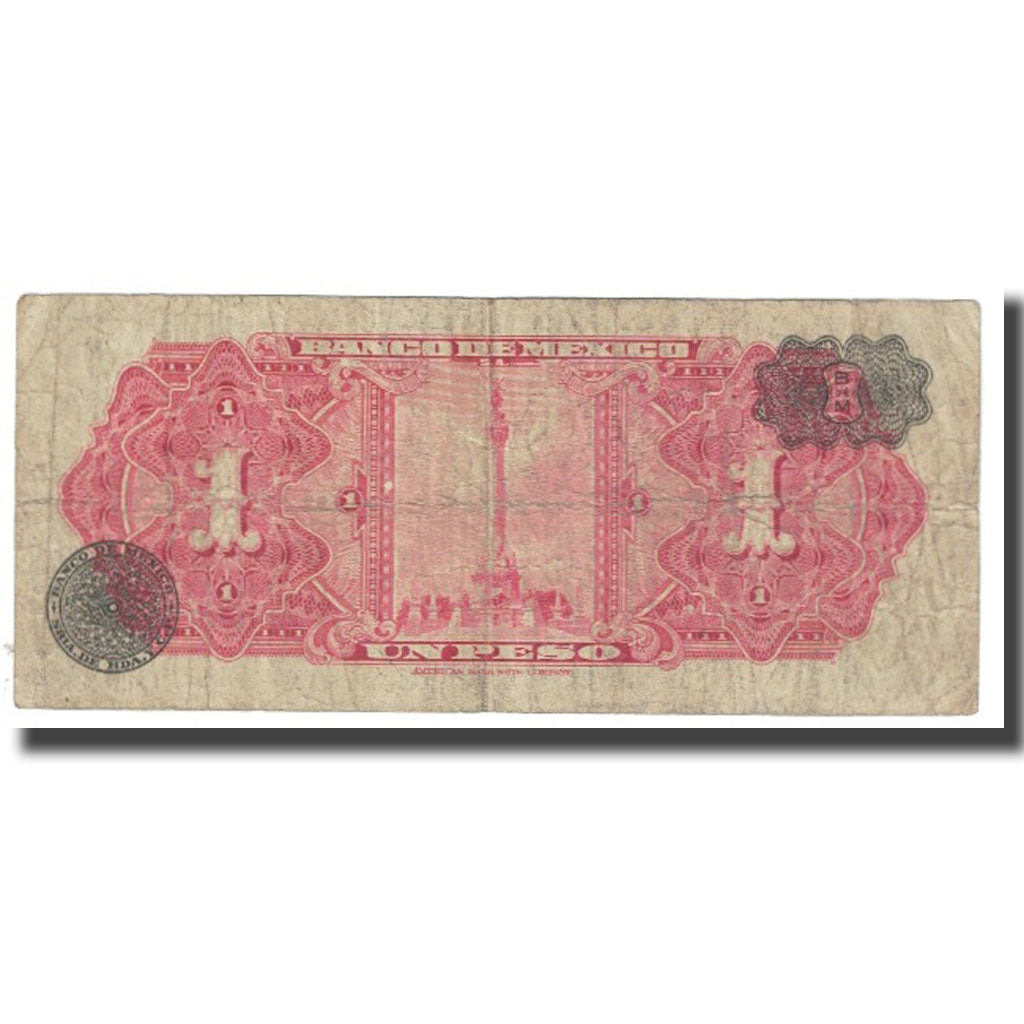 Banknote, Mexico, 1 Peso, KM:59a, VF(20-25)