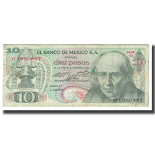 Billete, 10 Pesos, 1969, México, 1969-09-16, KM:63b, BC