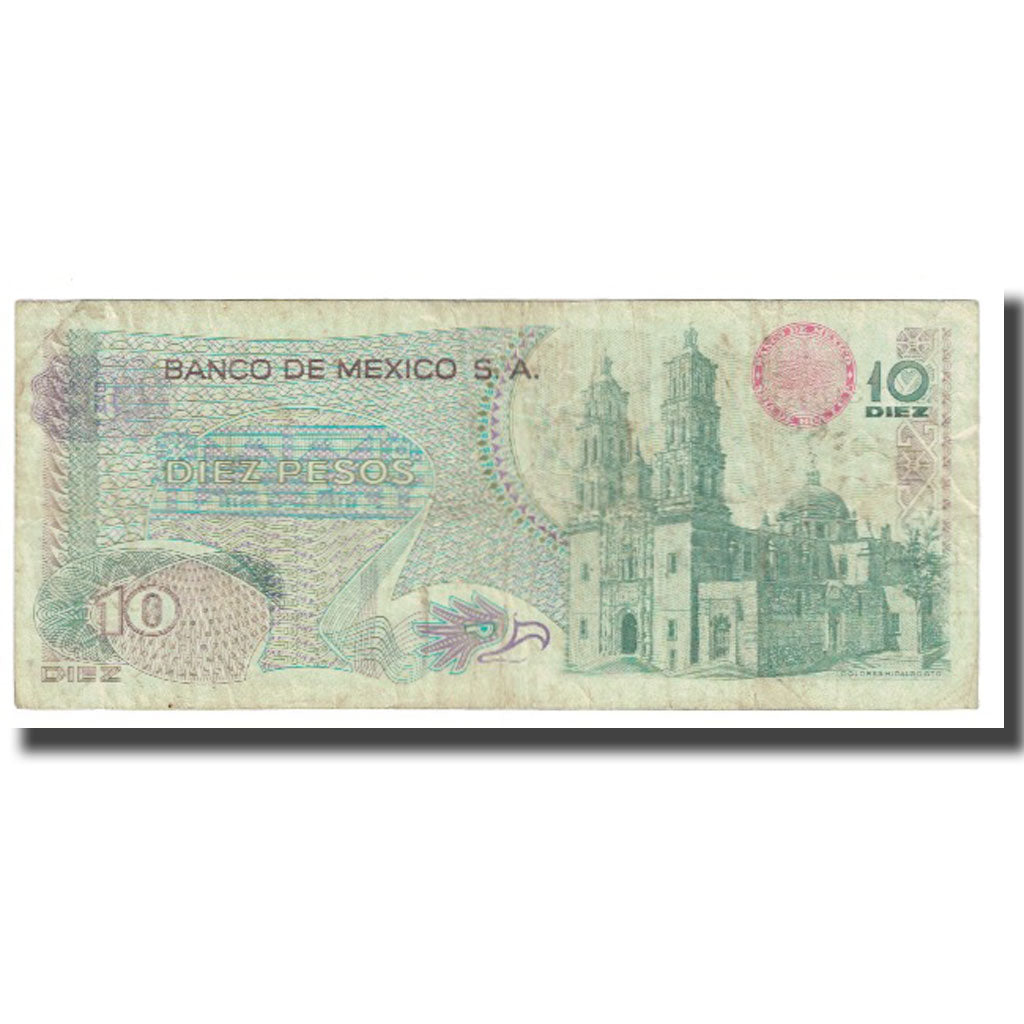 Billete, 10 Pesos, 1969, México, 1969-09-16, KM:63b, BC