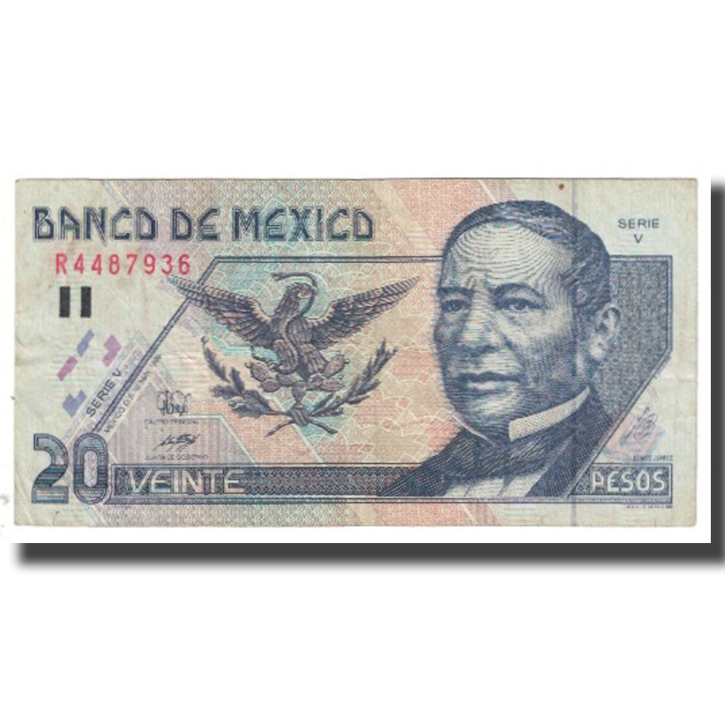 Banknote, Mexico, 20 Pesos, 1996, 1996-05-10, KM:106a, EF(40-45)