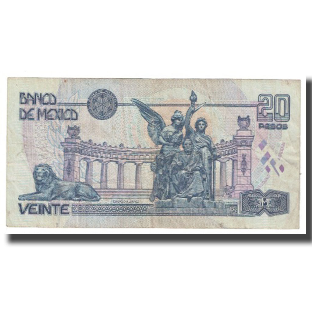 Banknote, Mexico, 20 Pesos, 1996, 1996-05-10, KM:106a, EF(40-45)