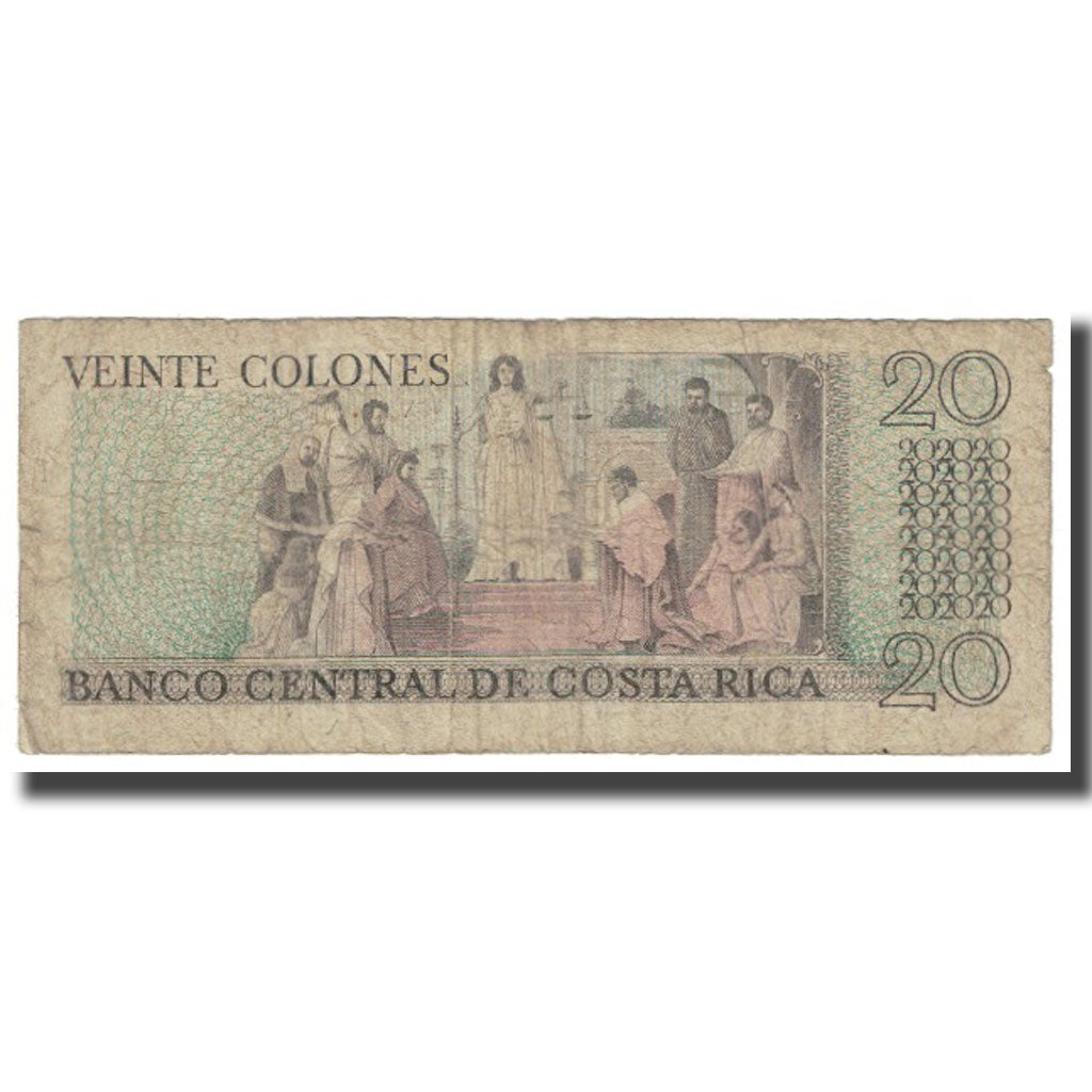 Billete, 20 Colones, 1977, Costa Rica, 1977-04-26, KM:238c, BC