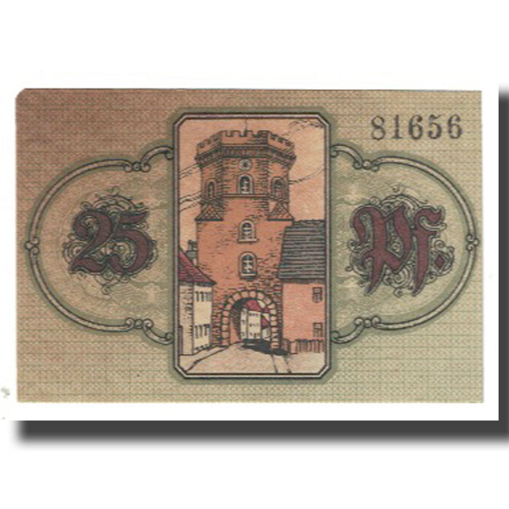 Geldschein, Deutschland, Wunsiedel, 25 Pfennig, tour, 1918, 1918-11-11, SS