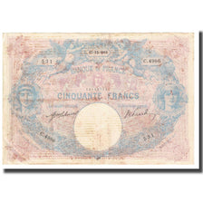 França, 50 Francs, Bleu et Rose, 1913, E.Picard-J.Laferrière, 1913-12-17