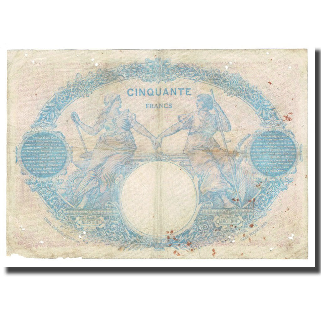 Francja, 50 Francs, Bleu et Rose, 1916, E.Picard-J.Laferrière, 1916-11-29