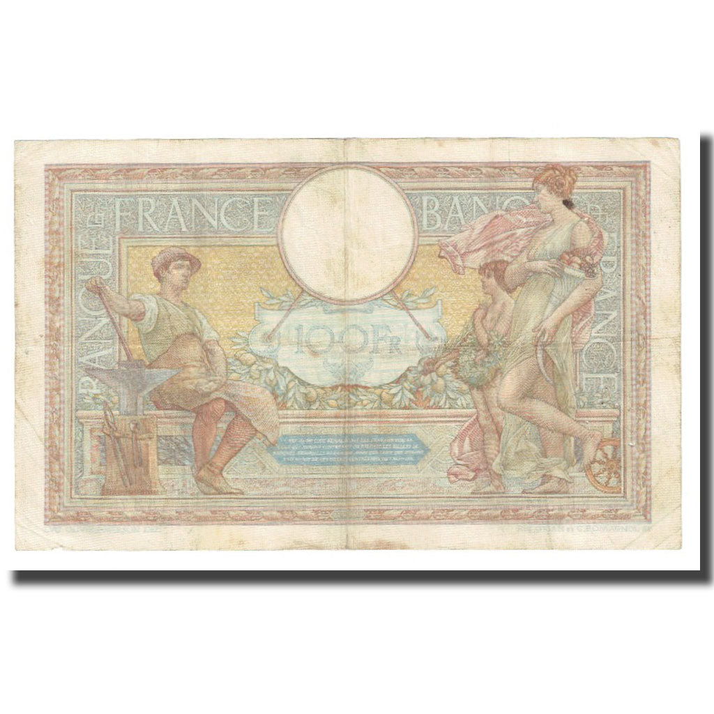 France, 100 Francs, Luc Olivier Merson, 1938, P. Rousseau and R. Favre-Gilly