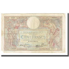 France, 100 Francs, Luc Olivier Merson, 1939, P. Rousseau and R. Favre-Gilly