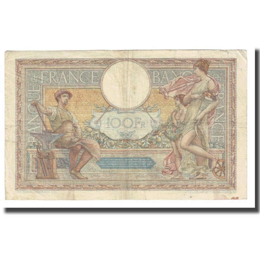 France, 100 Francs, Luc Olivier Merson, 1929, P. Rousseau and R. Favre-Gilly