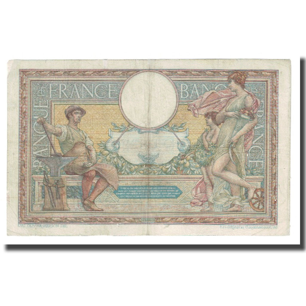 Frankreich, 100 Francs, Luc Olivier Merson, 1908, P. Rousseau and R.