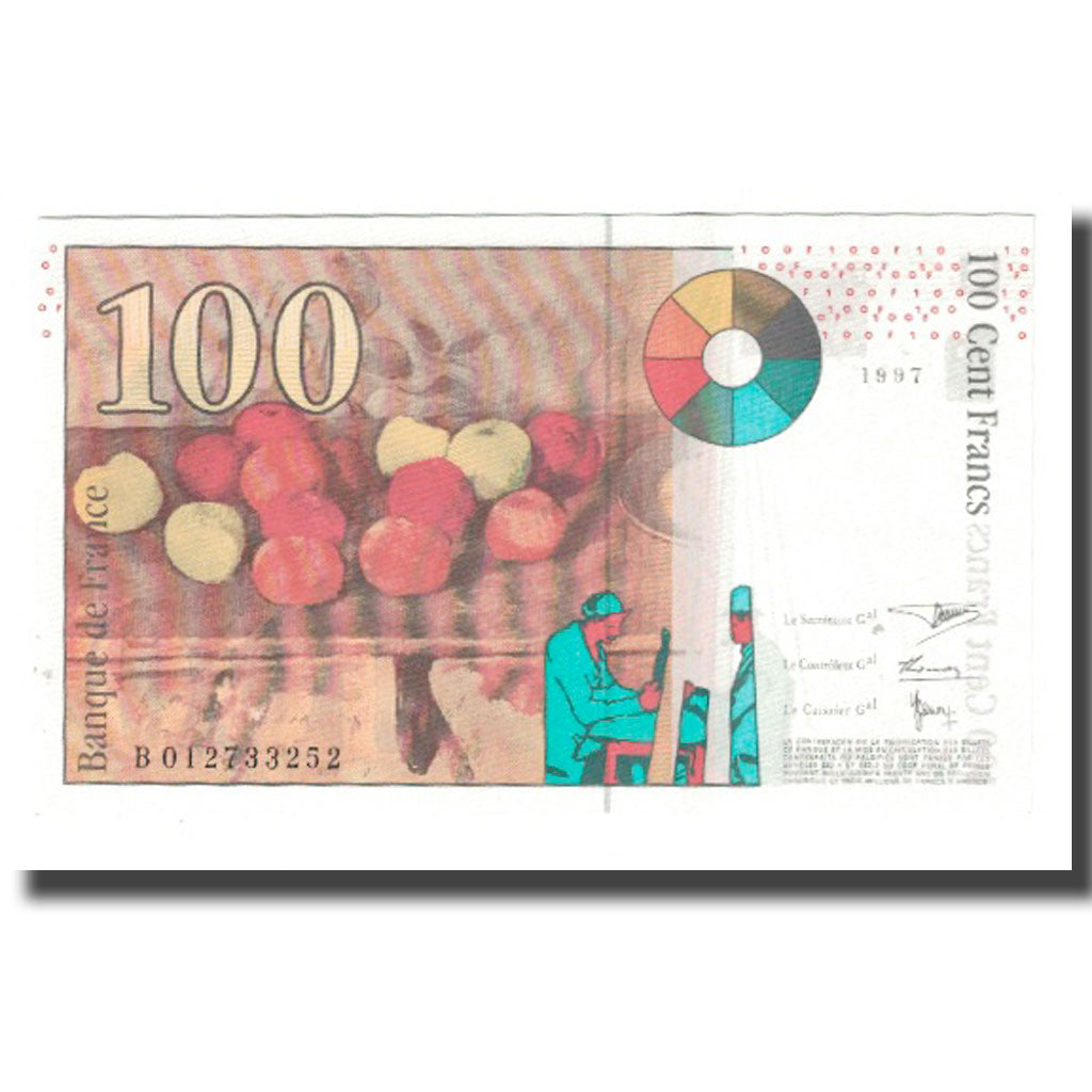 Francia, 100 Francs, Cézanne, 1997, BRUNEEL, BONARDIN, VIGIER, FDS
