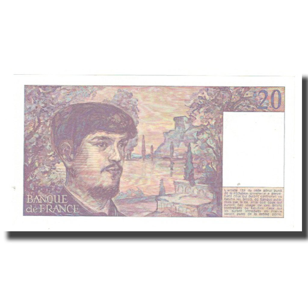 France, 20 Francs, Debussy, 1983, STROHL TRONCHE DENTAUD, UNC(65-70)