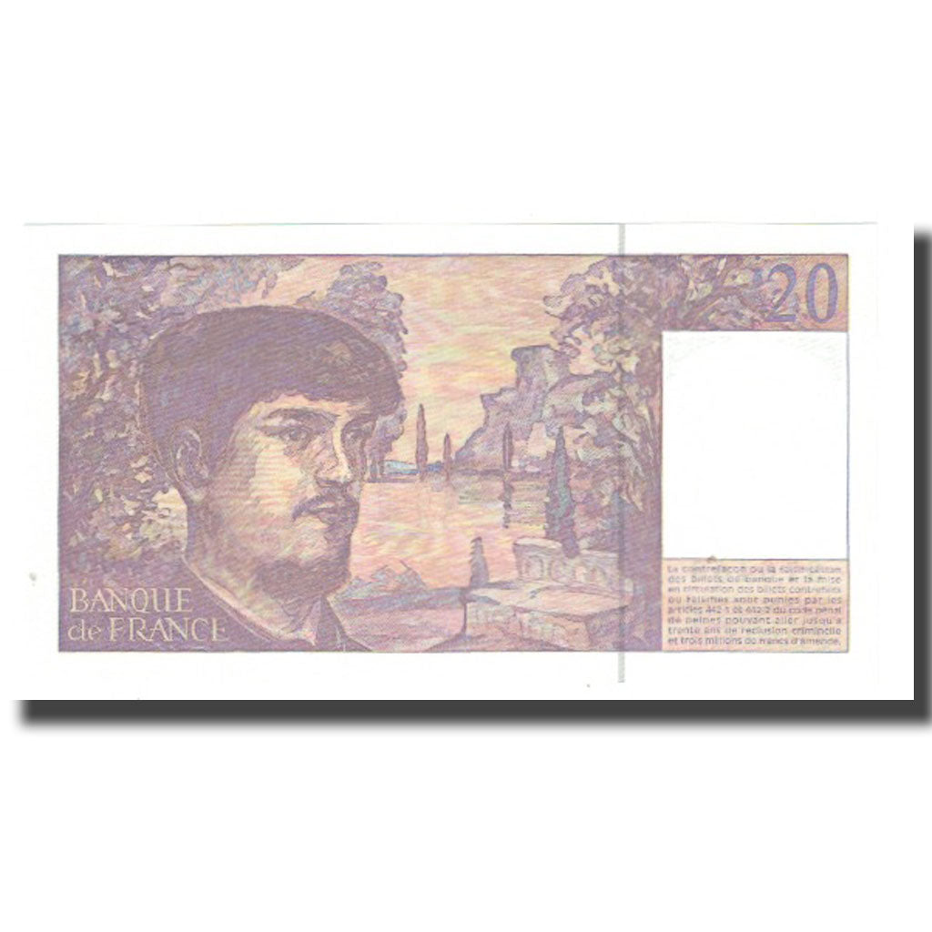 France, 20 Francs, Debussy, 1997, STROHL TRONCHE DENTAUD, UNC(65-70)