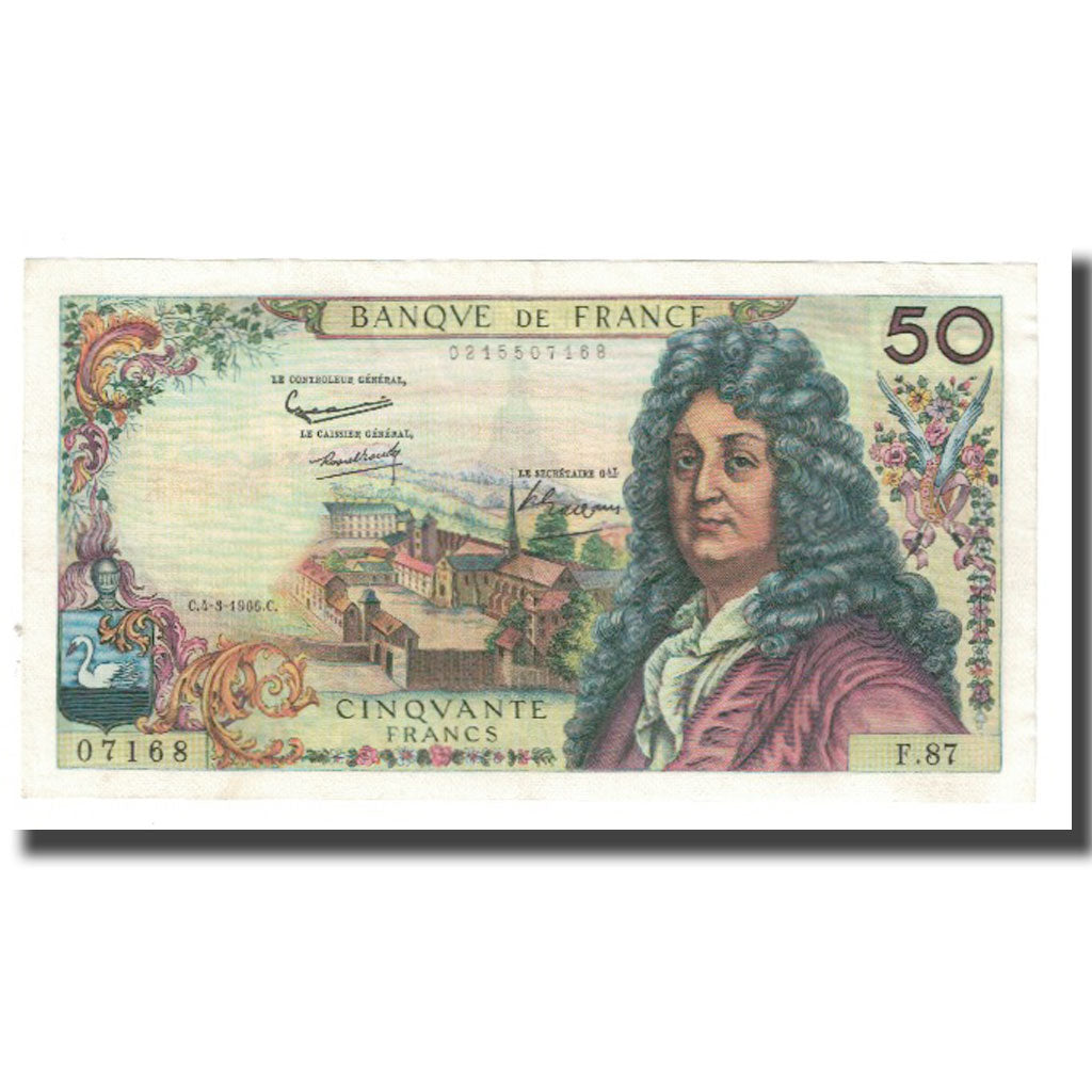 France, 50 Francs, Racine, 1965, G.Gouin D'Ambrières-R.Tondu-P.Gargam
