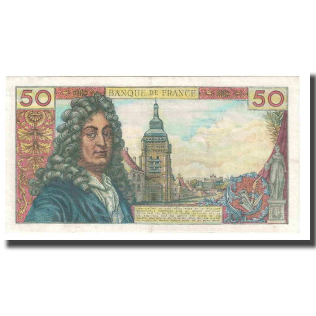 France, 50 Francs, Racine, 1965, G.Gouin D'Ambrières-R.Tondu-P.Gargam