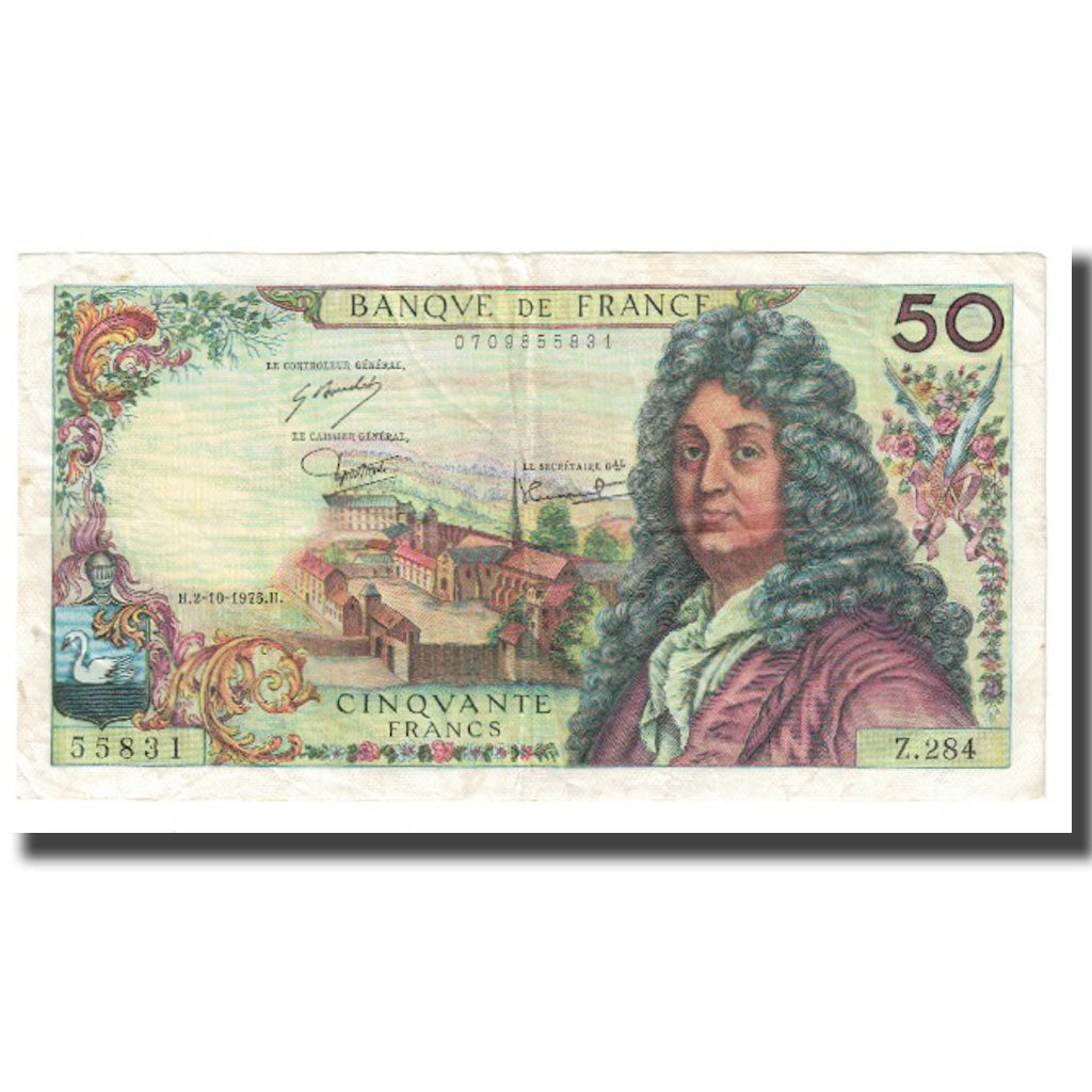 Frankreich, 50 Francs, Racine, 1975, G.Gouin D'Ambrières-R.Tondu-P.Gargam