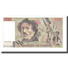 France, 100 Francs, Delacroix, 1989, BRUNEEL, BONARDIN, VIGIER, UNC(63)