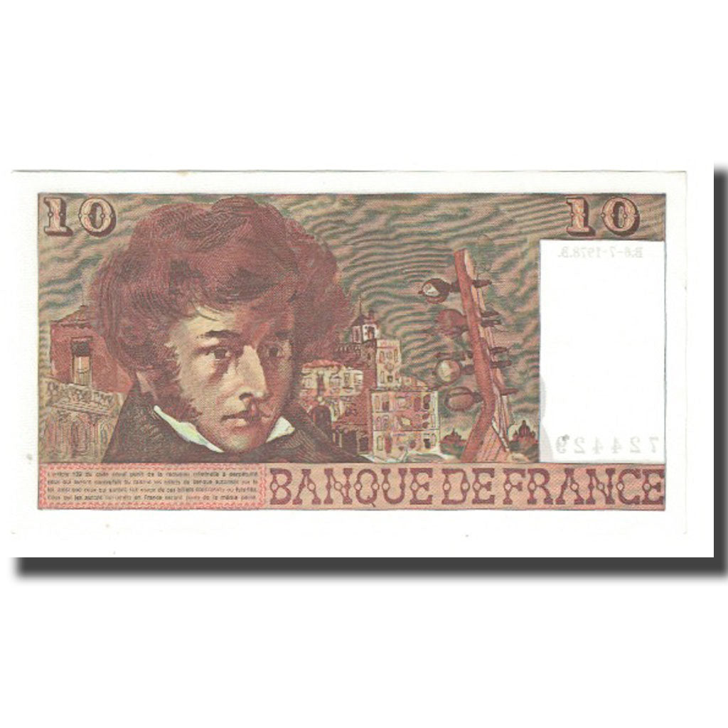 Francia, 10 Francs, Berlioz, 1977, P. A.Strohl-G.Bouchet-J.J.Tronche