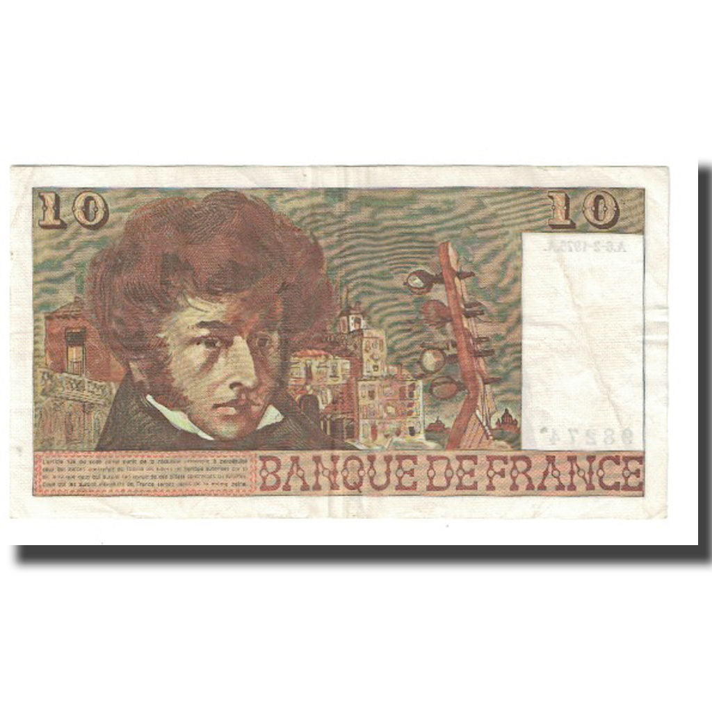 Frankrijk, 10 Francs, Berlioz, 1975, P. A.Strohl-G.Bouchet-J.J.Tronche
