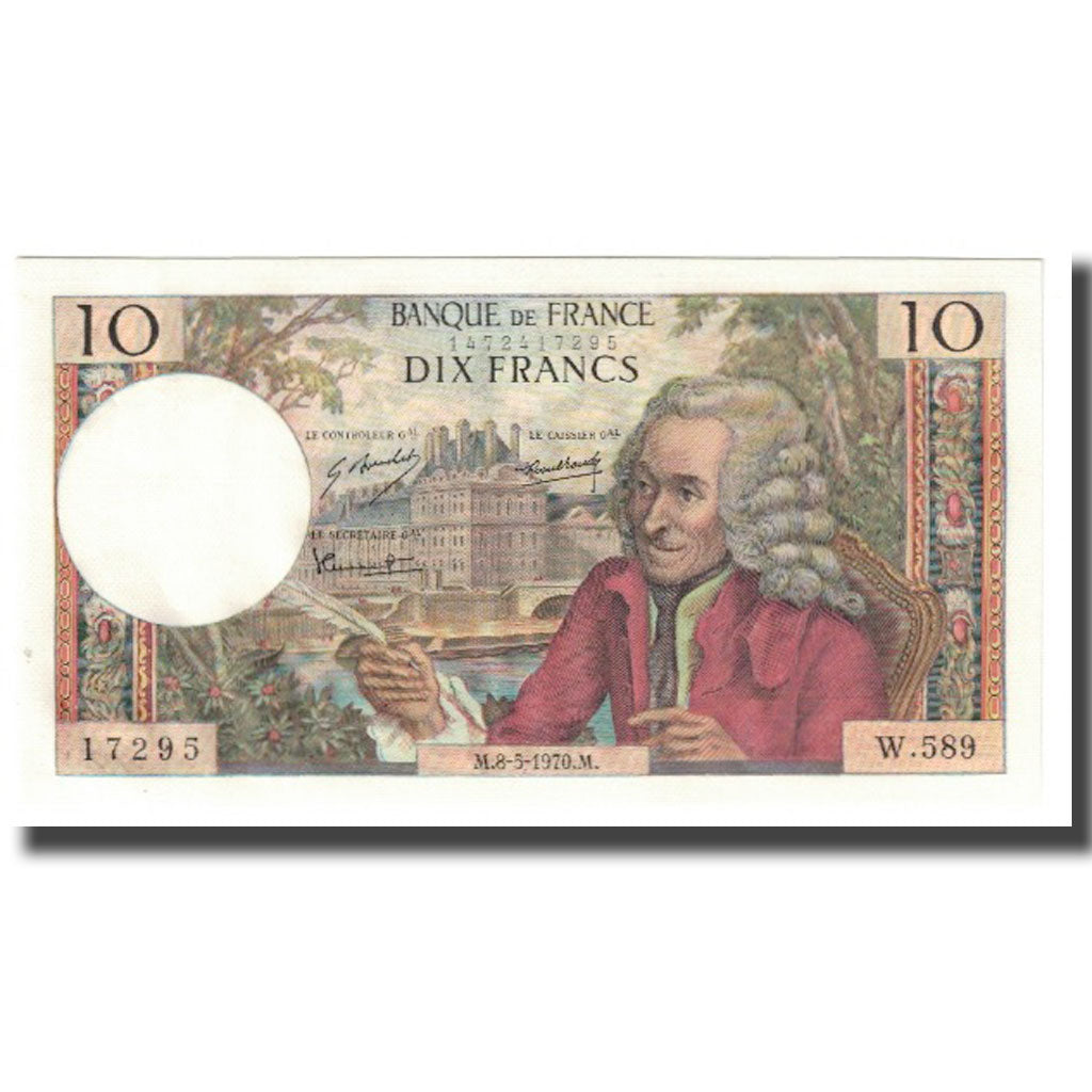 Francia, 10 Francs, Berlioz, 1970, P. A.Strohl-G.Bouchet-J.J.Tronche