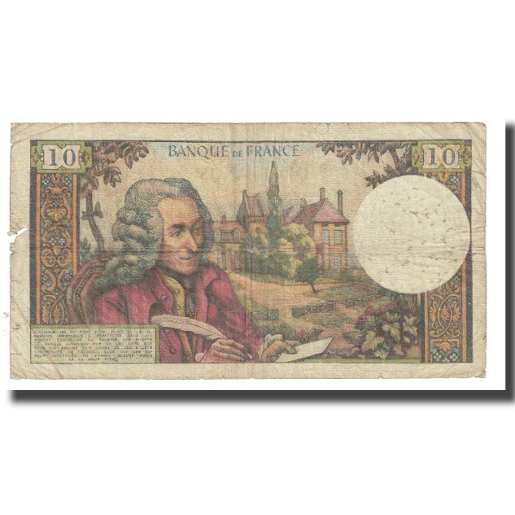 France, 10 Francs, Voltaire, 1966, R.Tondu-G.Bouchet-H.Morant, 1966-02-03