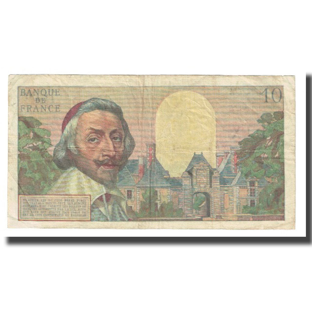 Francia, 10 Nouveaux Francs, Richelieu, 1959, P. Rousseau and R. Favre-Gilly