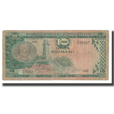 Banknote, Somalia, 10 Shilin = 10 Shillings, 1975, KM:18, VF(20-25)