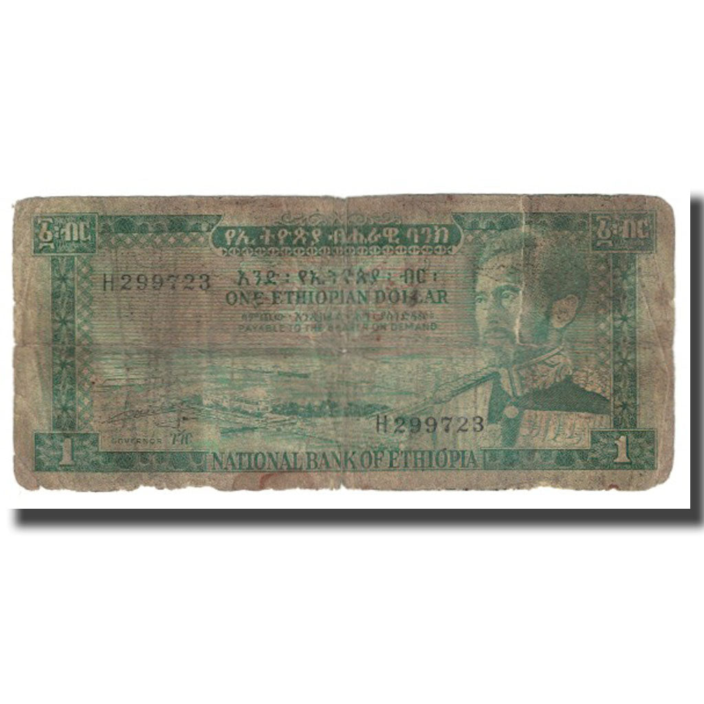 Banknote, Ethiopia, 1 Dollar, KM:25a, F(12-15)