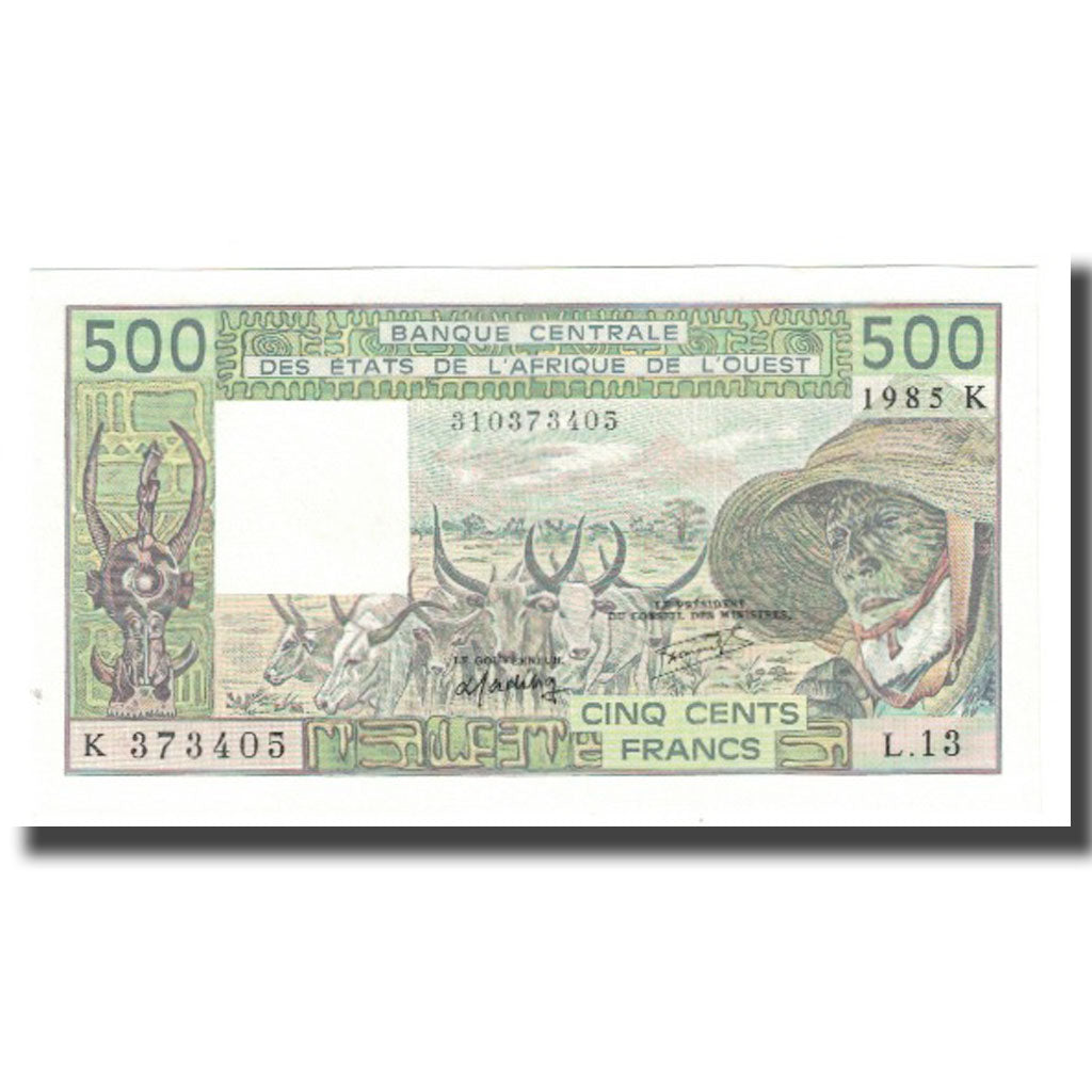 Banknote, West African States, 500 Francs, KM:706Kh, UNC(65-70)